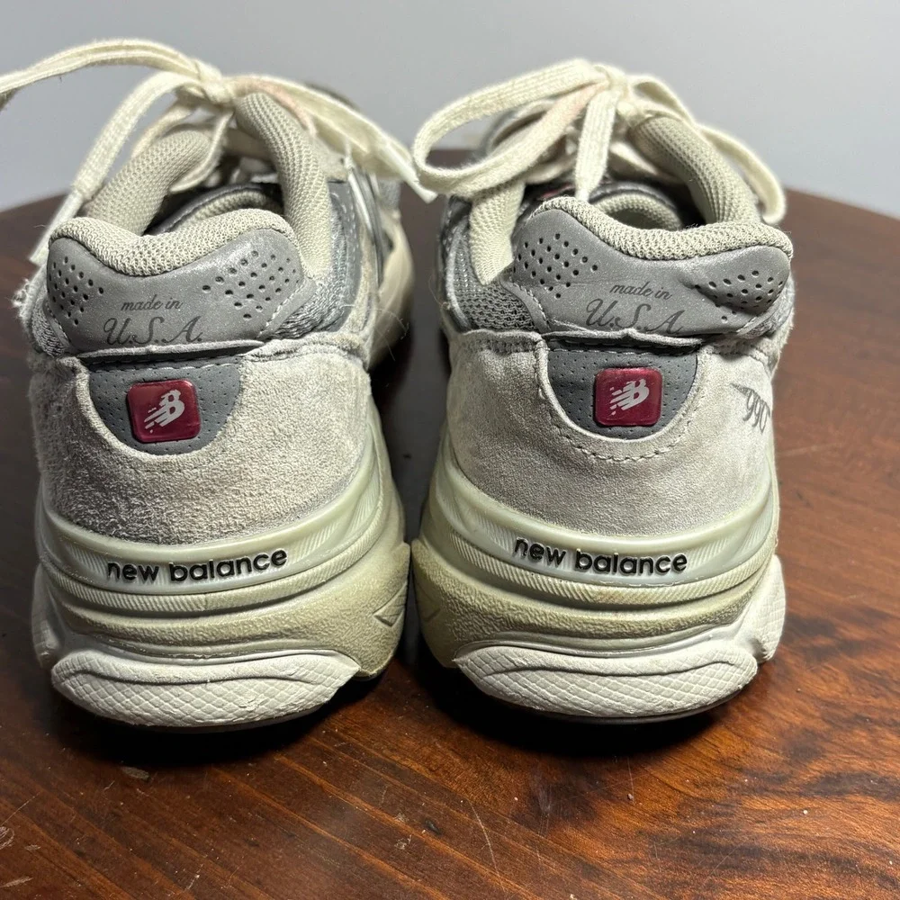 New Balance Running Shoes Womens 6.5 Gray 990v3 W990GL3 Made in USA Suede Mesh‎